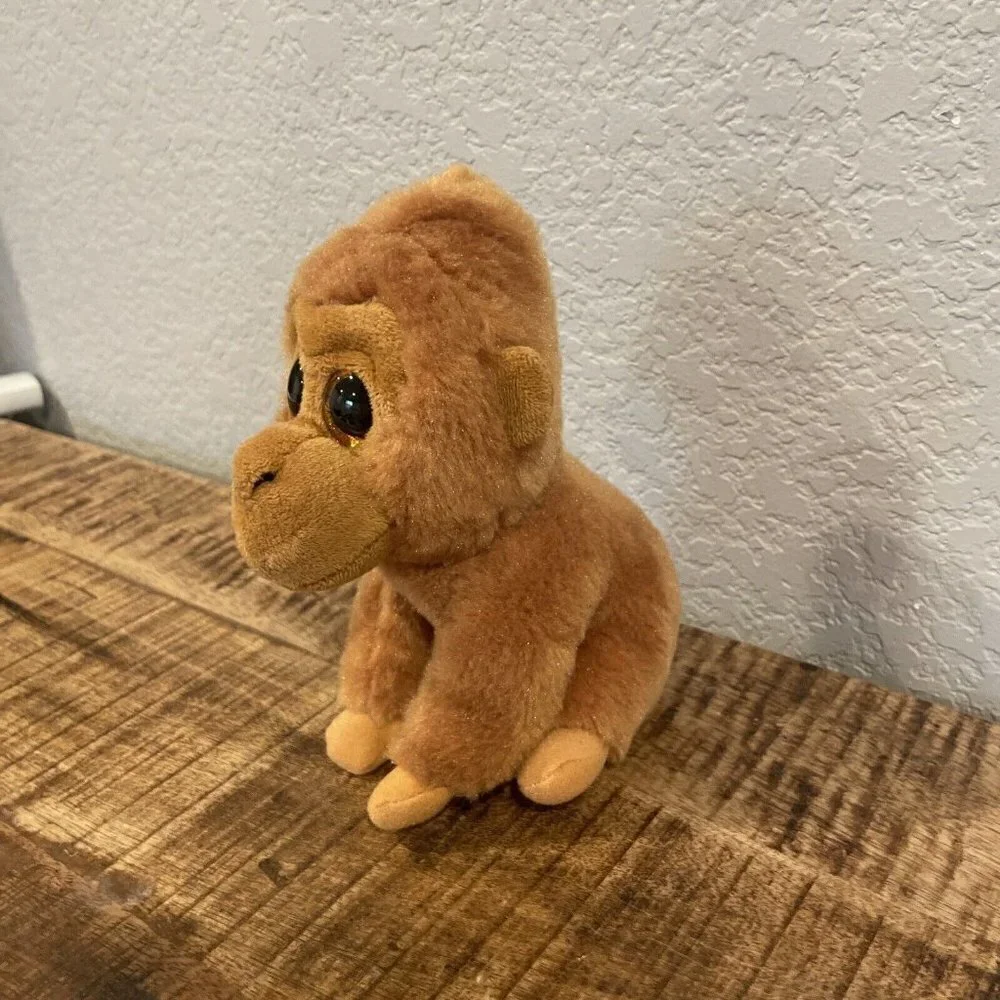 TY Beanie Babie Monroe - VelveTY - Orangutan Plush Monkey 6”